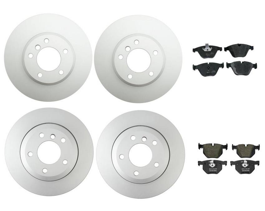 BMW Brake Kit - Pads and Rotors Front &  Rear (324mm/320mm)